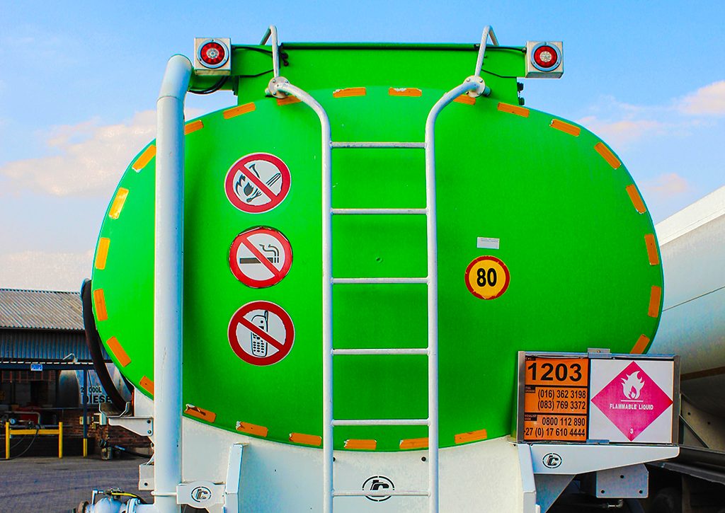 Back of Fuel Truck on action fuels contact page